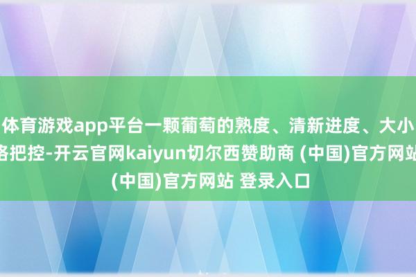 体育游戏app平台一颗葡萄的熟度、清新进度、大小等都要严格把控-开云官网kaiyun切尔西赞助商 (中国)官方网站 登录入口